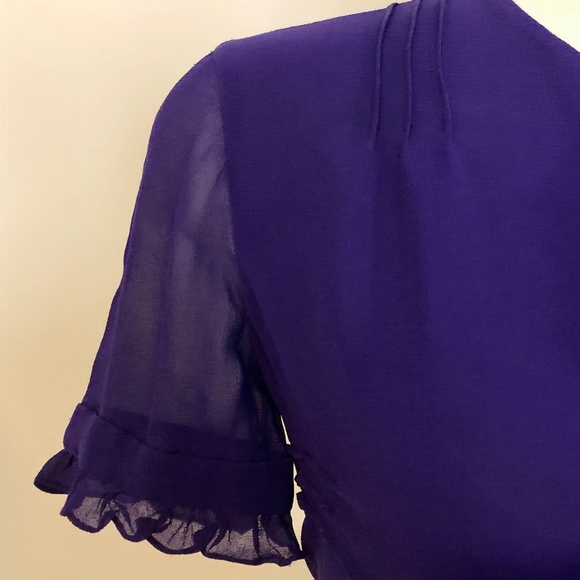 Royal Purple 'Bryan | Bryan Bradley' Silk Blouse - Picture 6 of 10